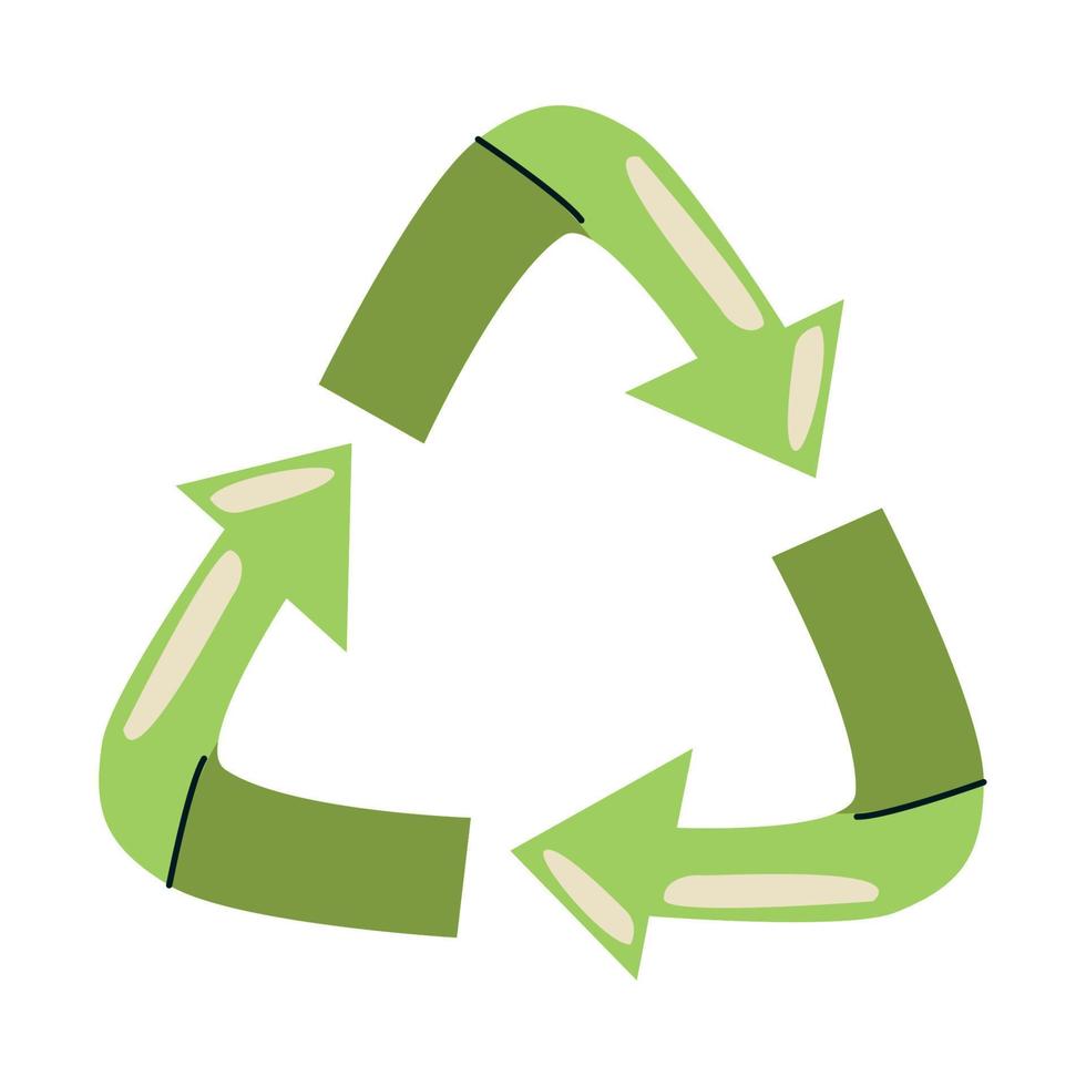 green recycle arrows vector