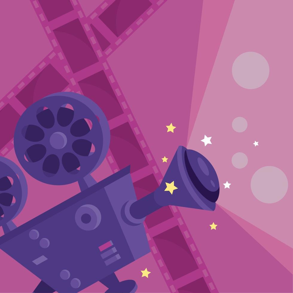 camera and tapes films vector