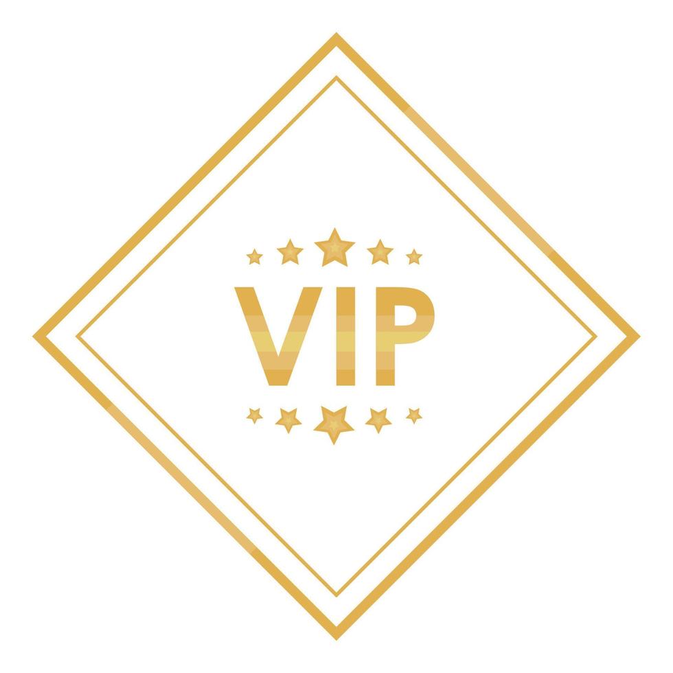vip frame with stars vector