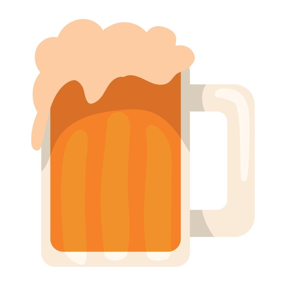 jarra de cerveza, bebida vector