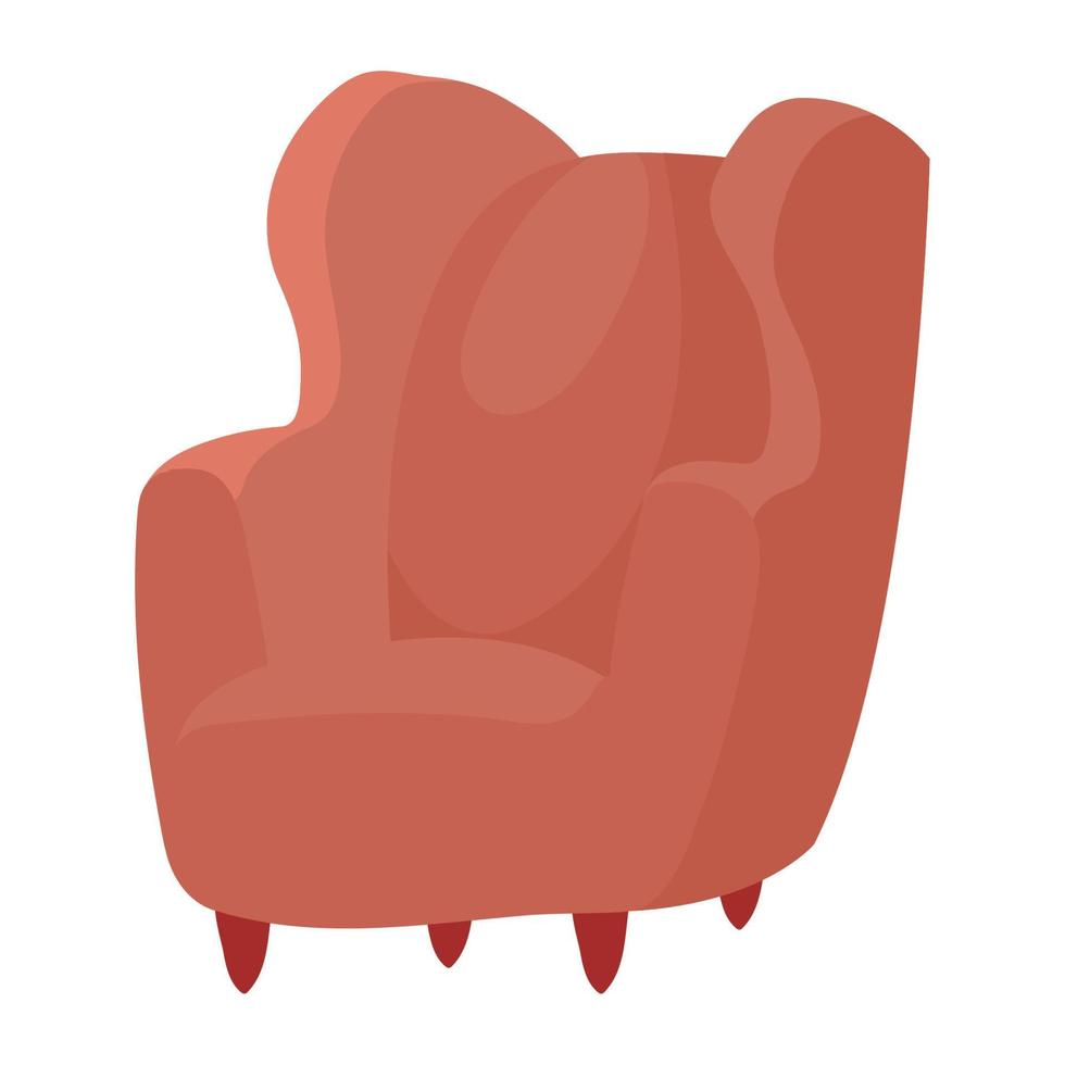 red sofa furniture home vector