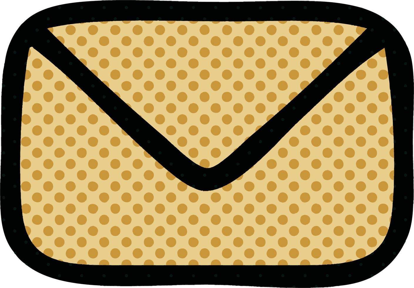 comic book style cartoon paper envelope vector