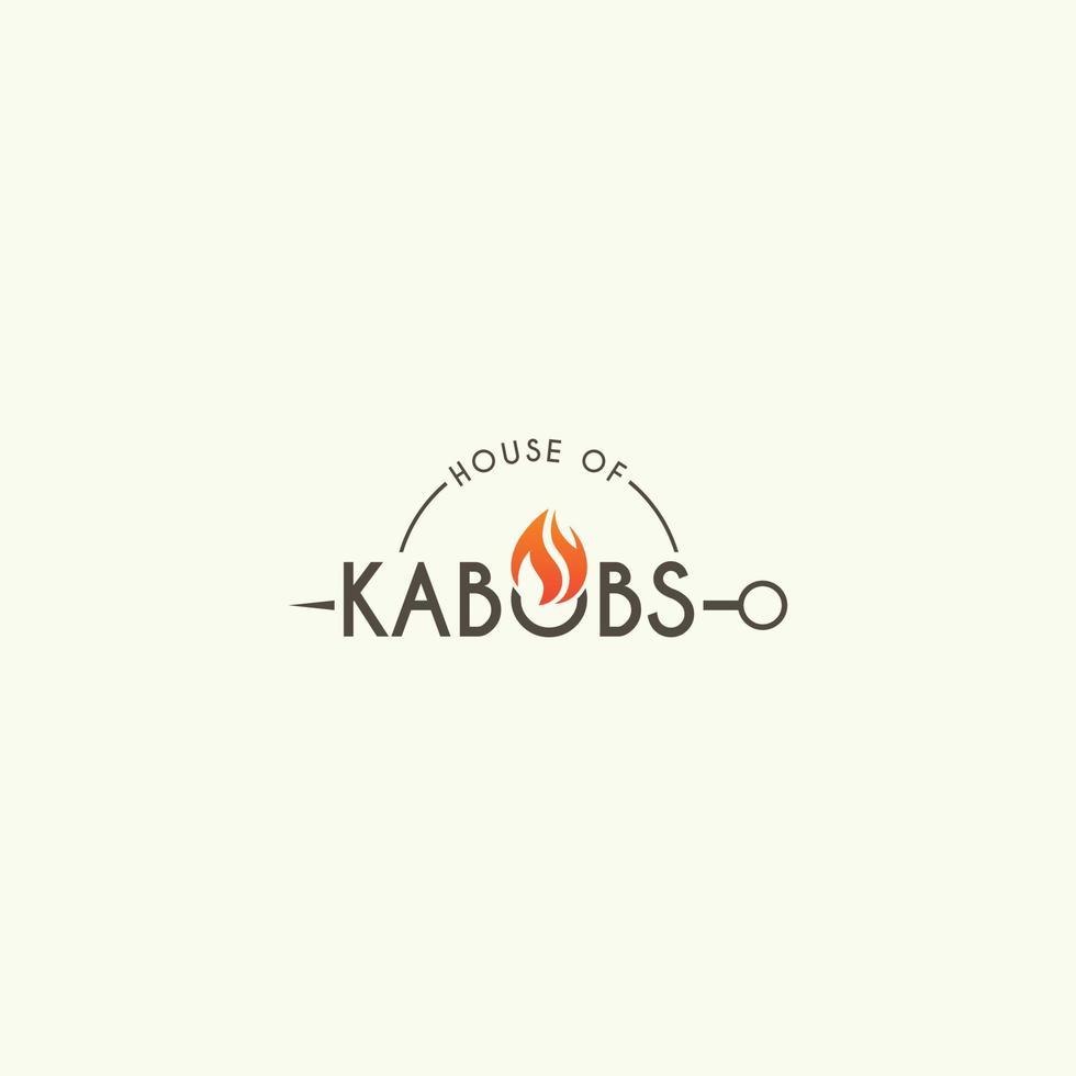 Kebab, Rasturent, Food Logo Vector Design Template For Business