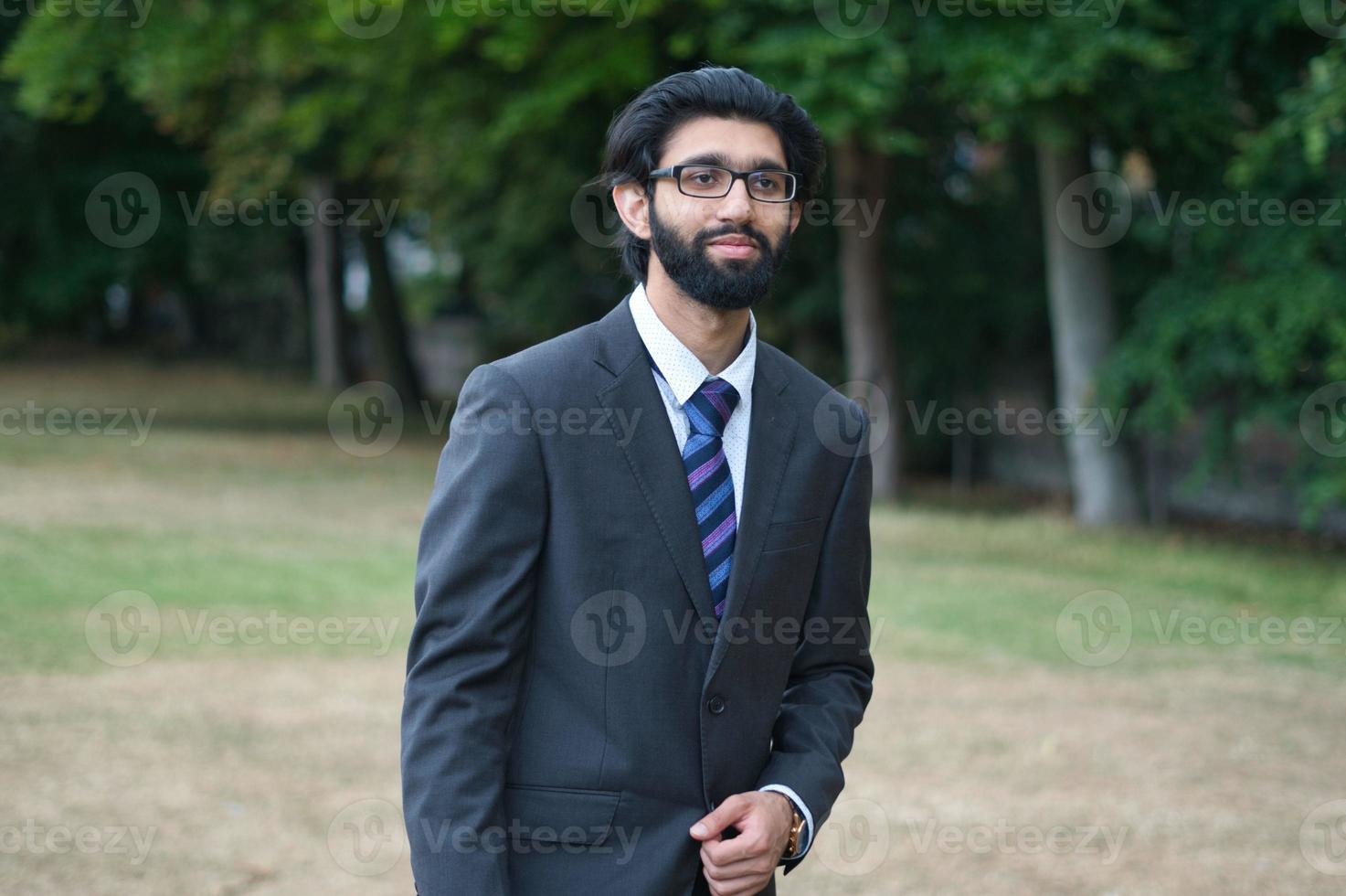 Asian Male Posing at Local Public Park of Luton England UK photo