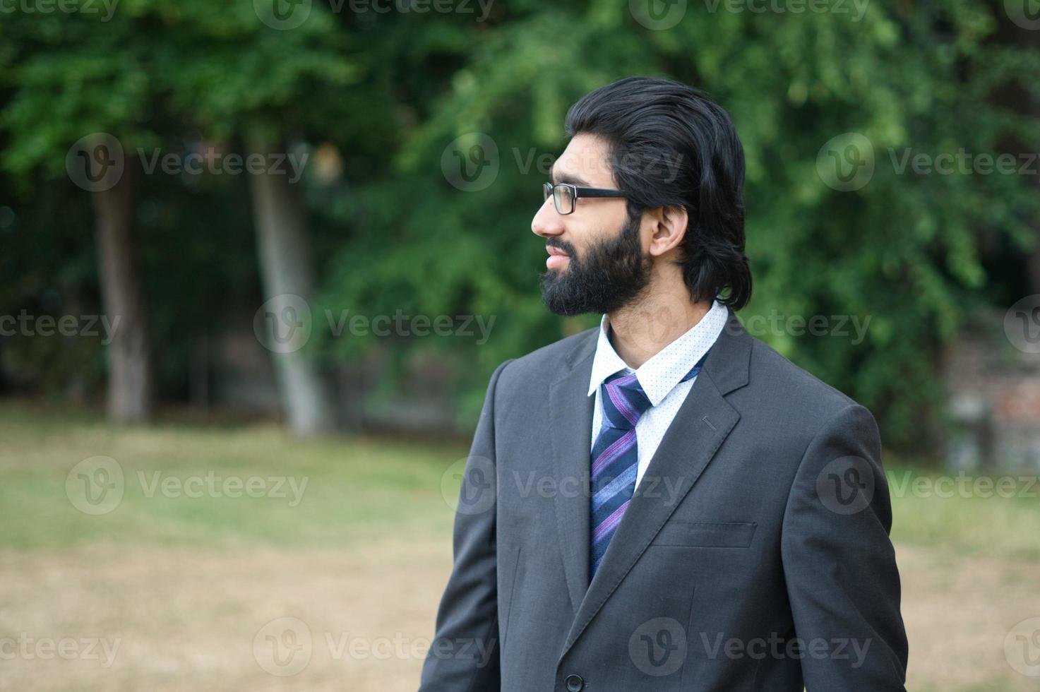 Asian Male Posing at Local Public Park of Luton England UK photo