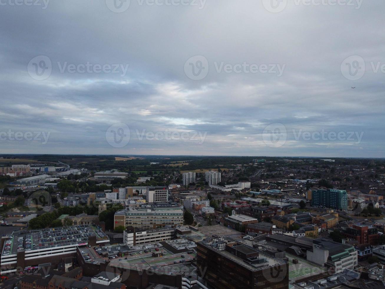 Gorgeous Aerial View of Central Luton City of England UK, City Centre of London Luton photo