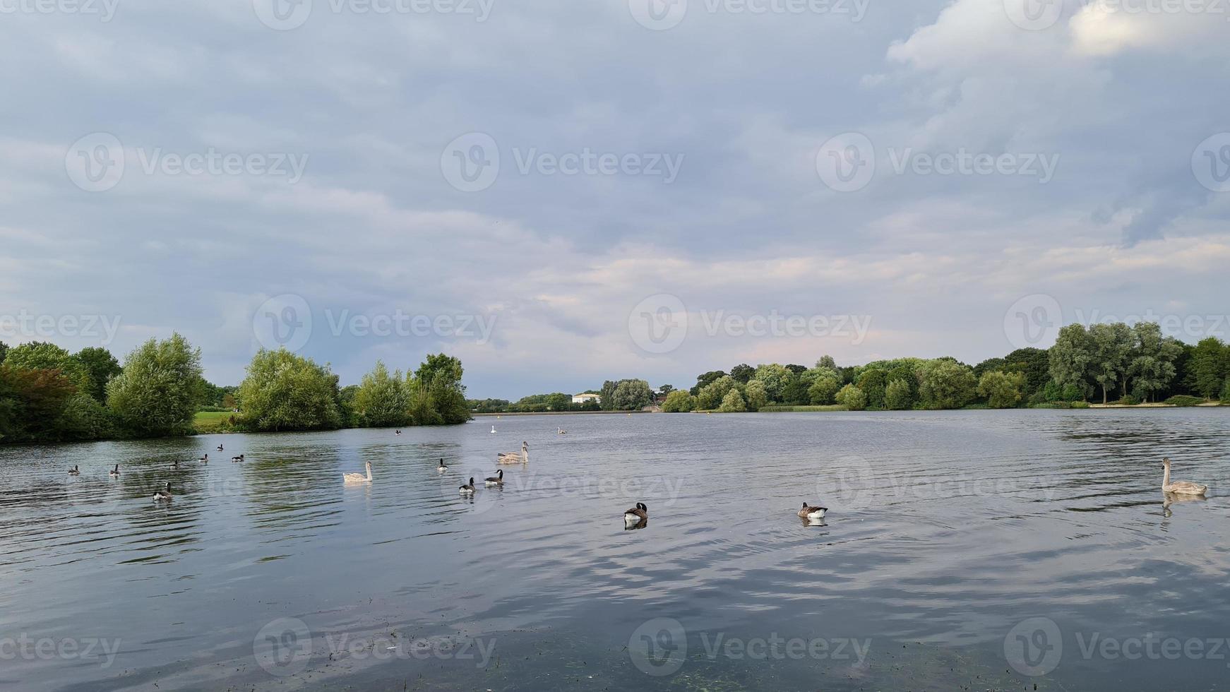 Caldecotte Lake View at Milton Keynes England photo