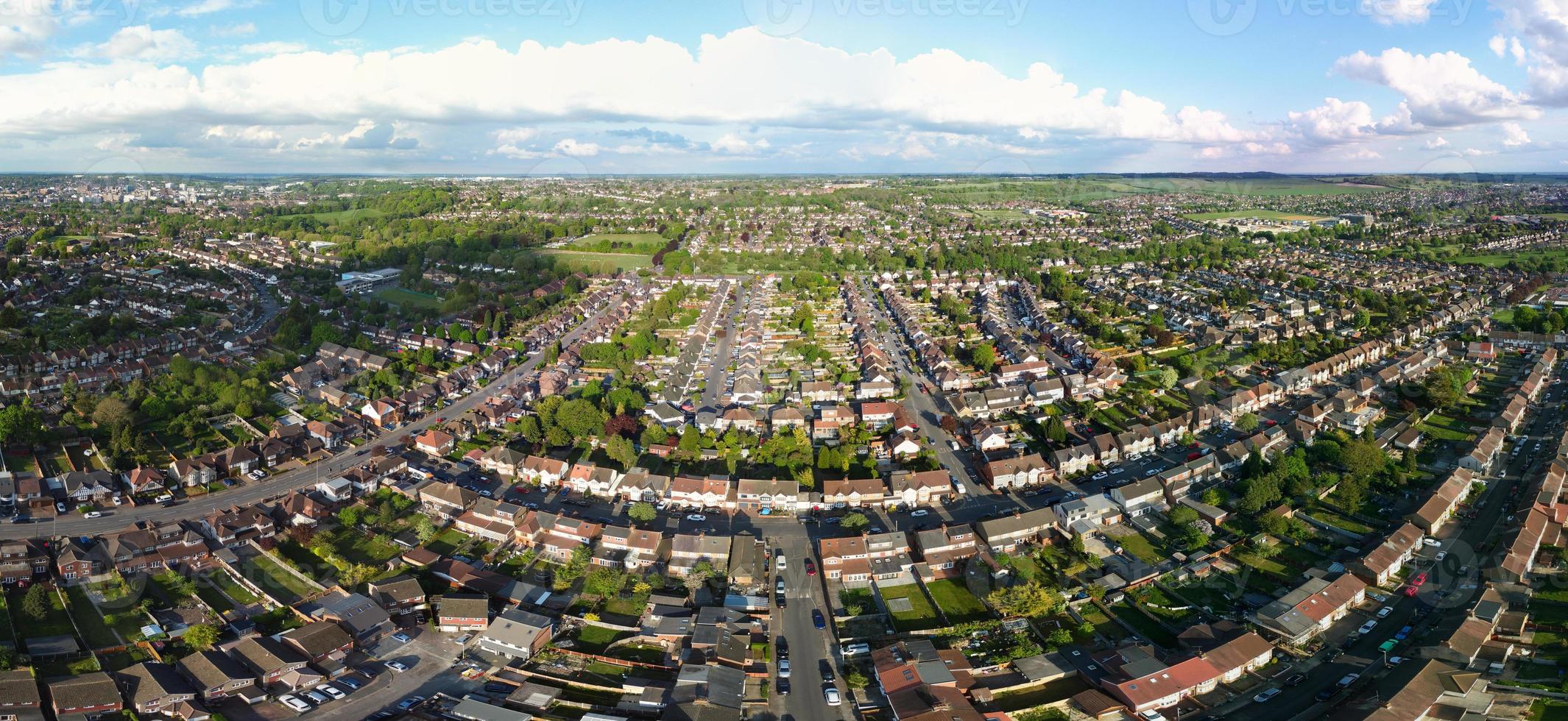 Most Beautiful Aerial Panoramic footage and High Angle View of England Great Britain, photo