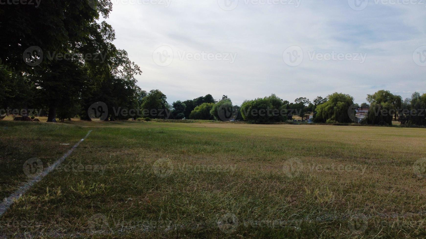 Aerial footage and high angle view of British Countryside and Nature Reserve Area at Luton Town of England UK photo