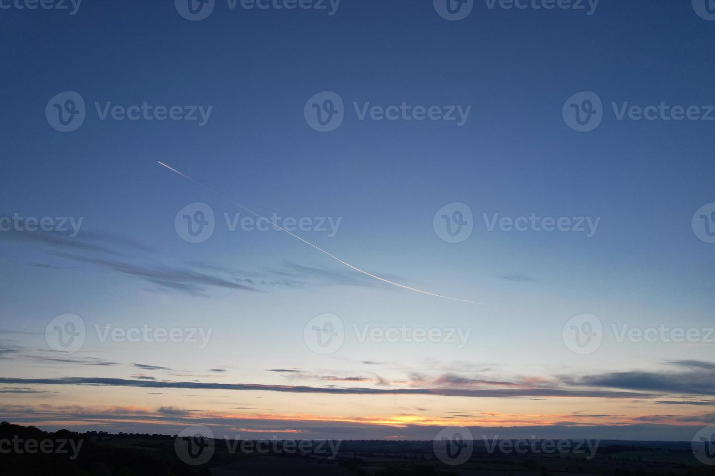 Aerial footage and high angle view of British Countryside, drone's footage photo