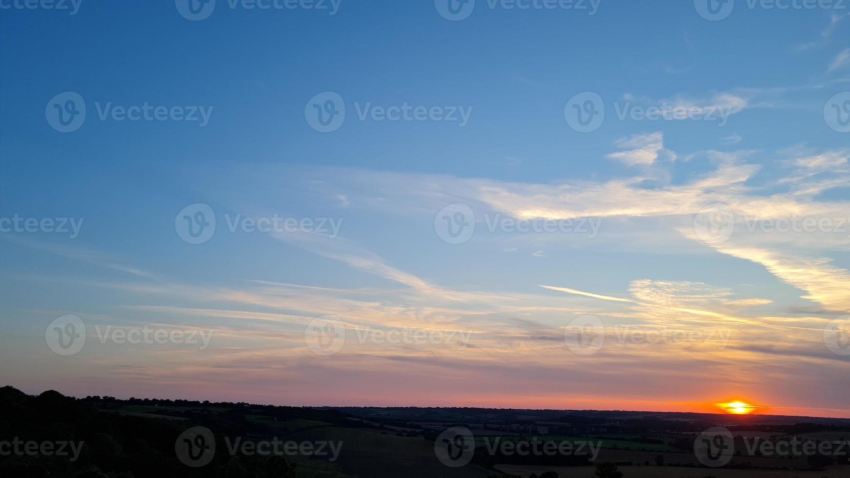 gorgeous and beautiful Sunset Scene at England, British Landscape photo