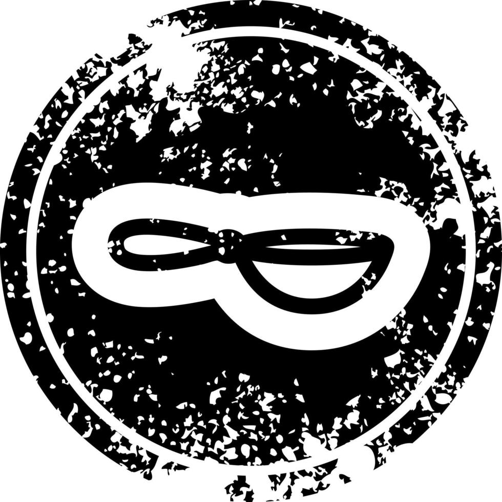 cooking wok distressed icon vector