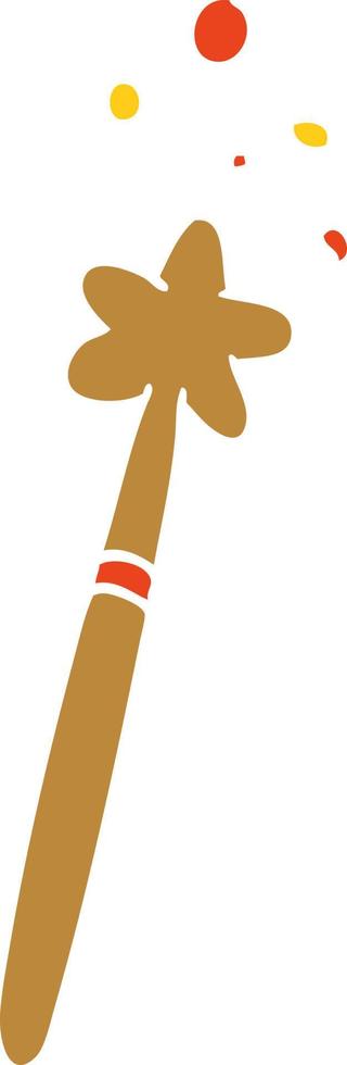 cartoon doodle of a magic wand vector