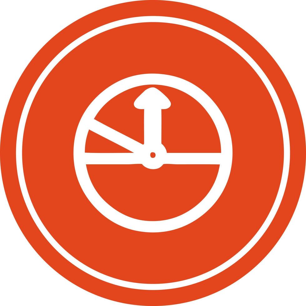 speedometer circular icon vector