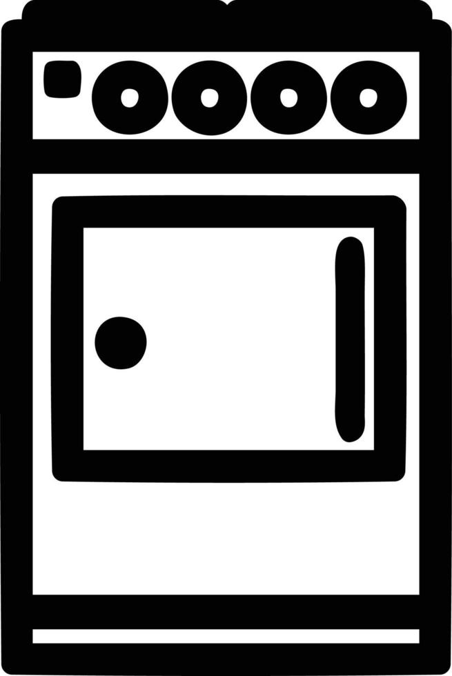 kitchen cooker icon vector
