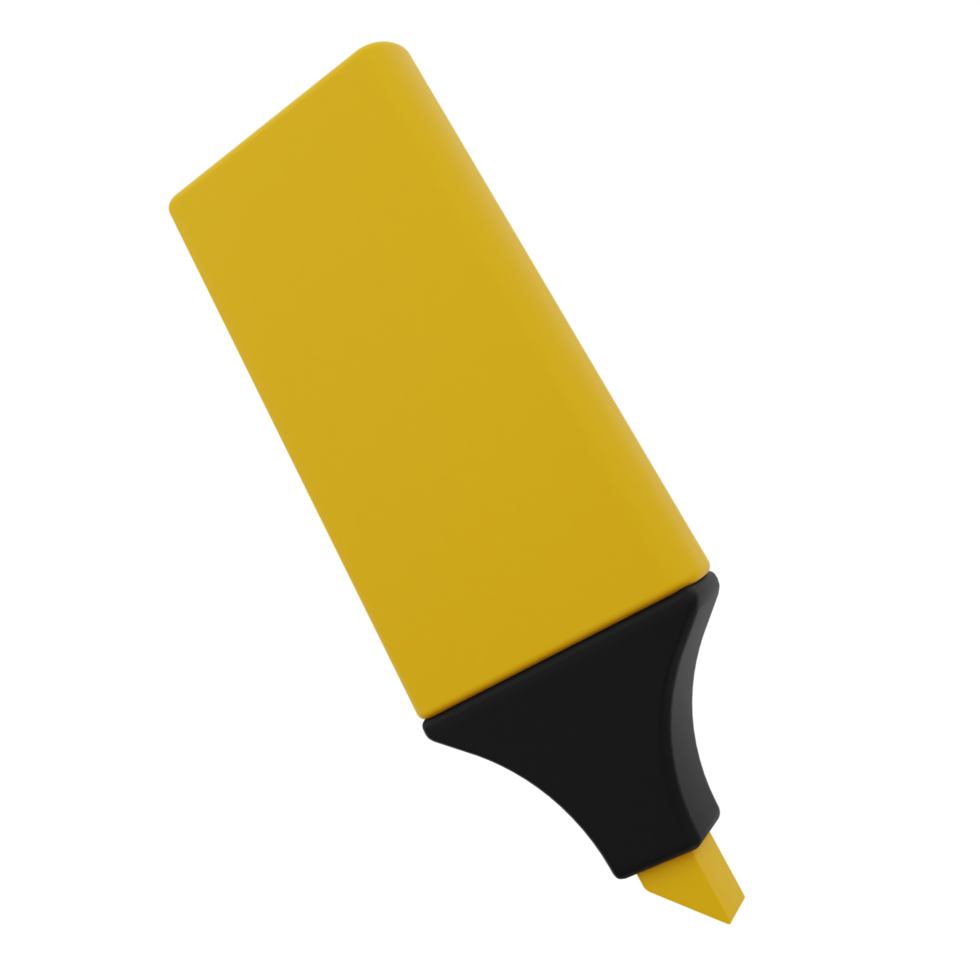 Highlighter 3D Illustration png