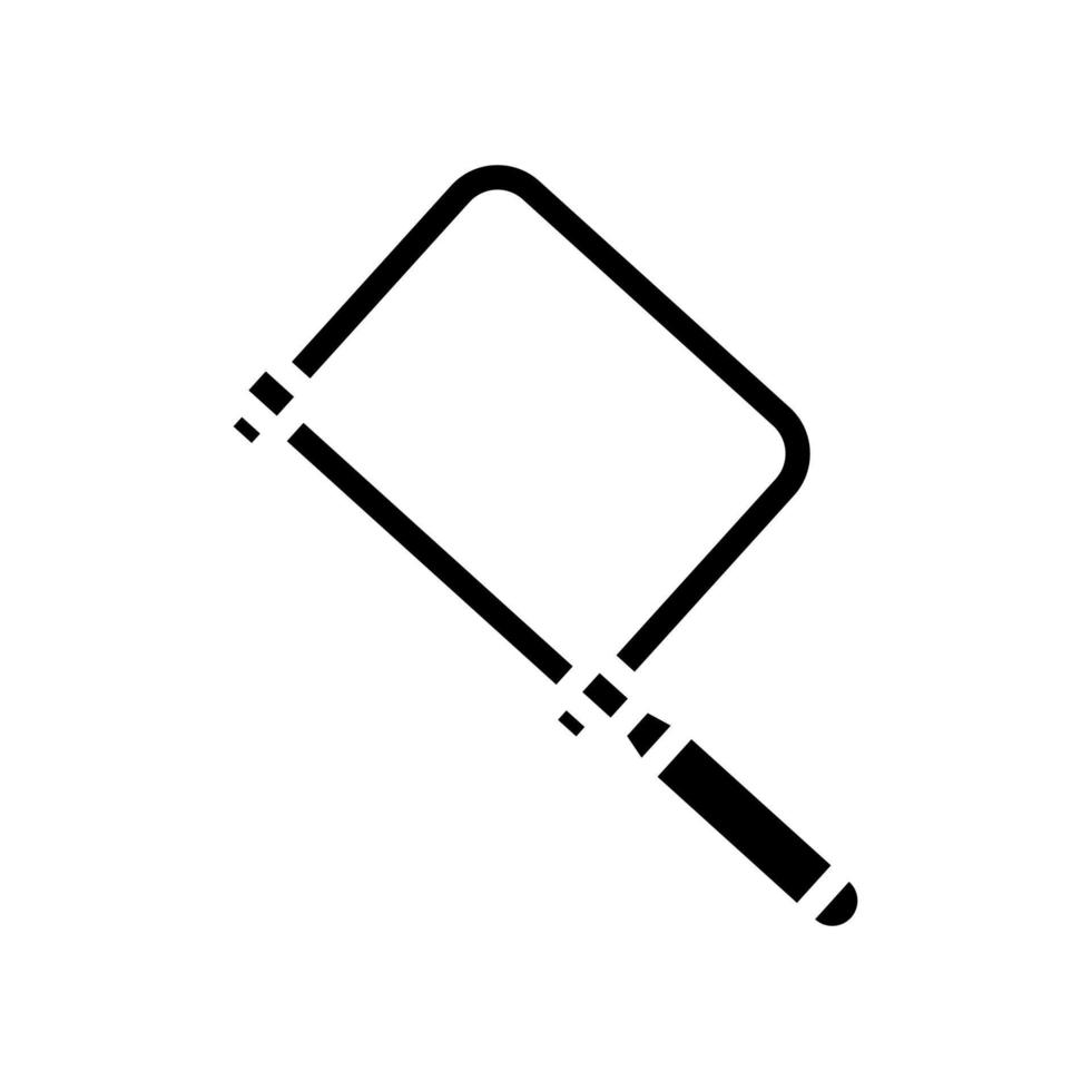 coping saw carpenter tool glyph icon vector illustration