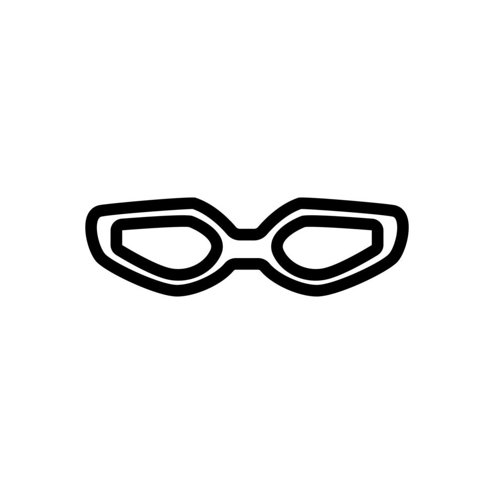 swimming goggles icon vector outline illustration