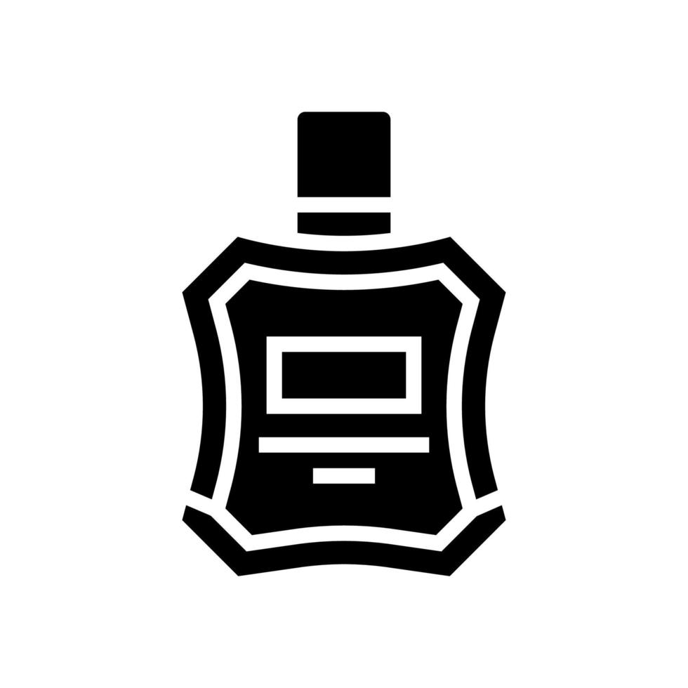 cologne perfume after shaving glyph icon vector illustration
