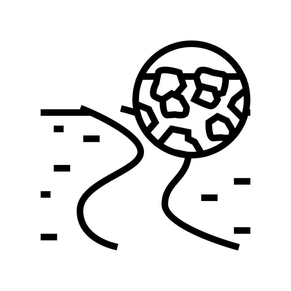 gravel road line icon vector illustration 10277757 Vector Art at Vecteezy