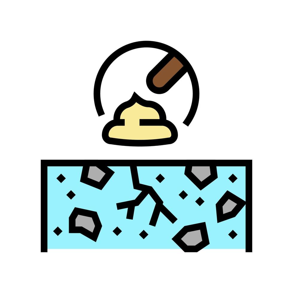 countertop repair color icon vector illustration