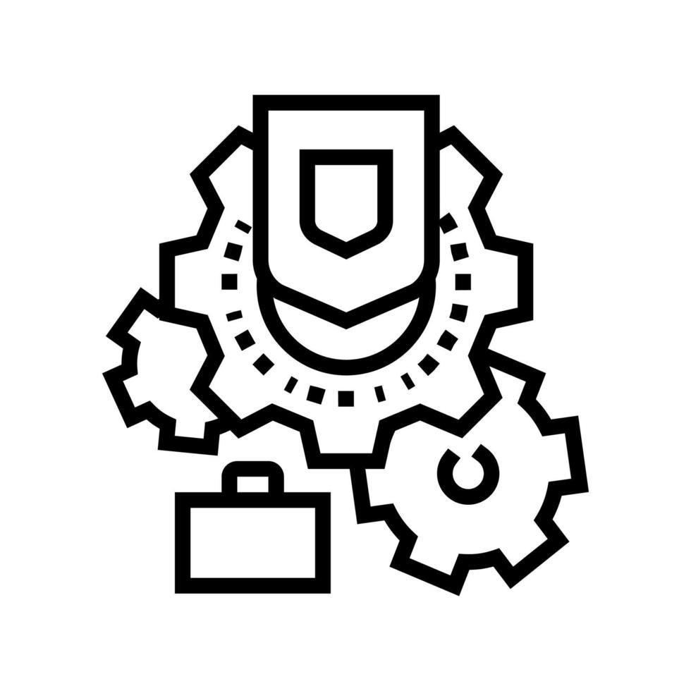 work safety line icon vector illustration 10277764 Vector Art at Vecteezy