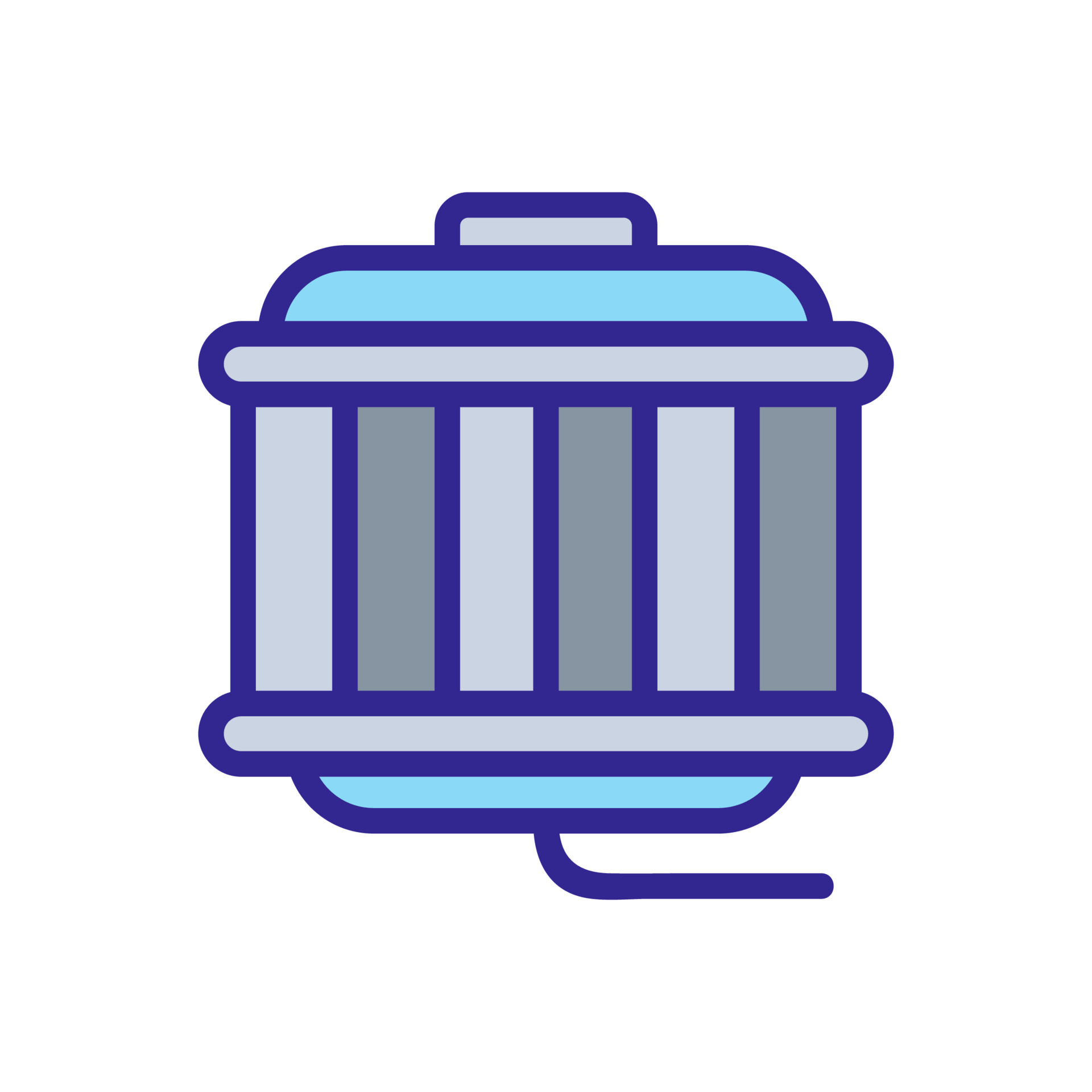 Whisky distillery is an icon vector. Isolated contour symbol