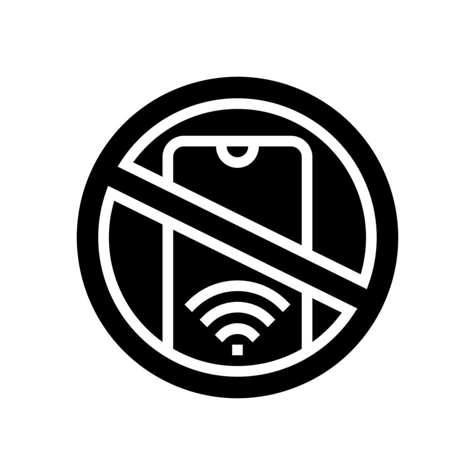 internet online app addiction glyph icon vector illustration