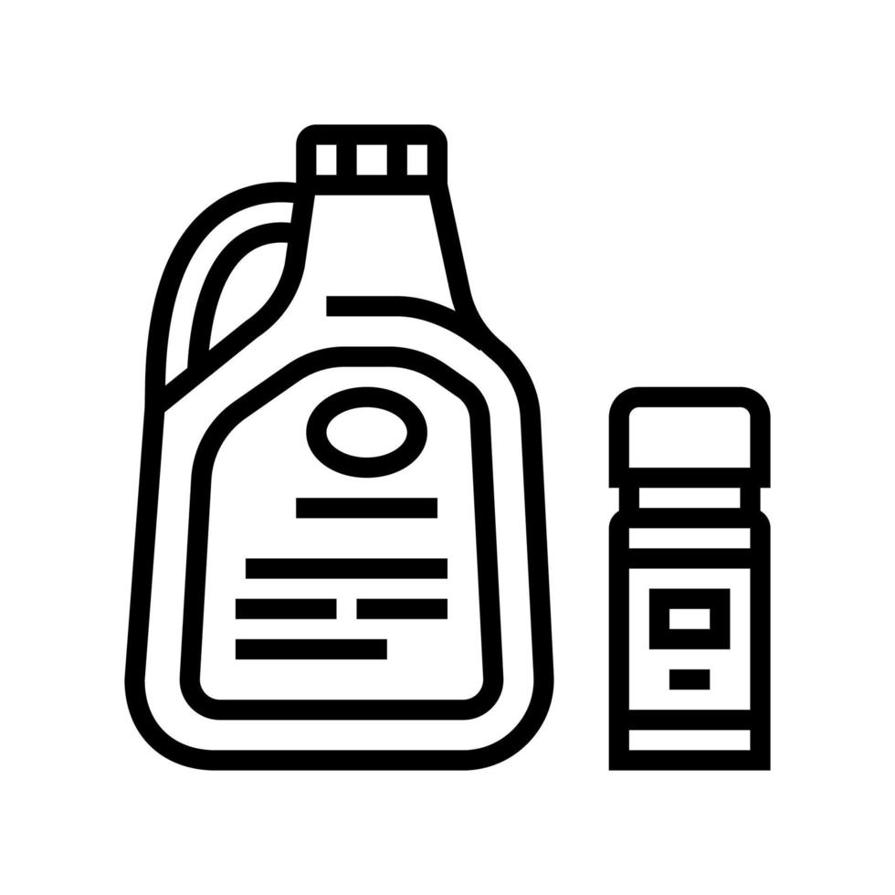 liquid for care house plant line icon vector illustration