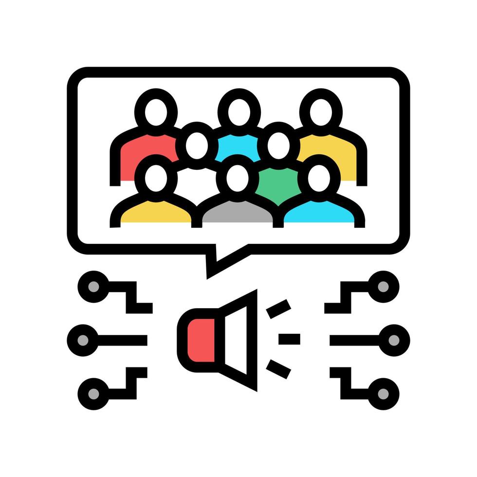 opinion employees color icon vector illustration