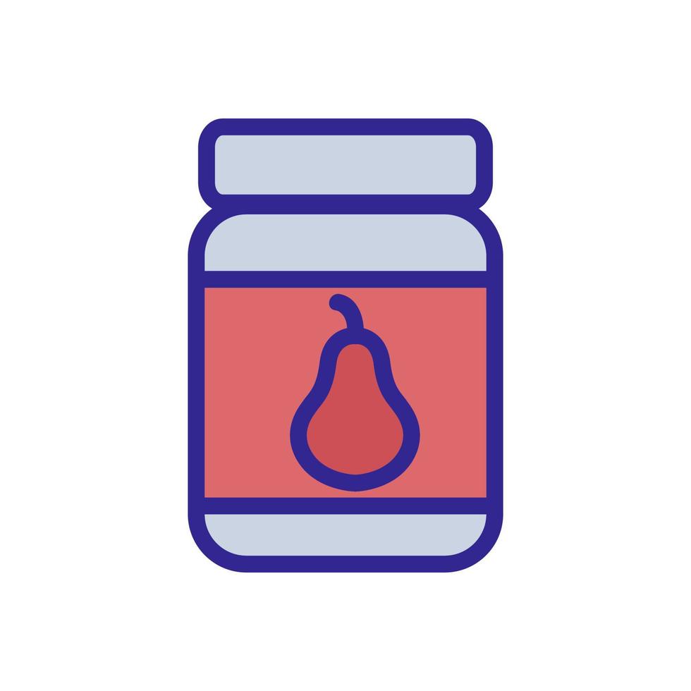 pear jam icon vector outline illustration