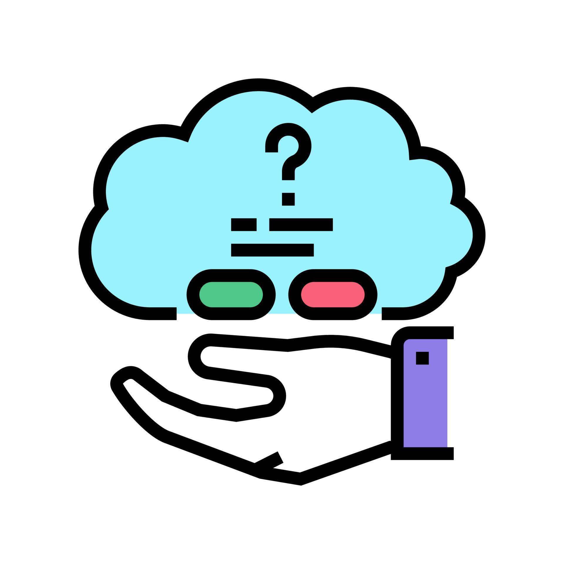 decision problem color icon vector illustration 10278328 Vector Art at