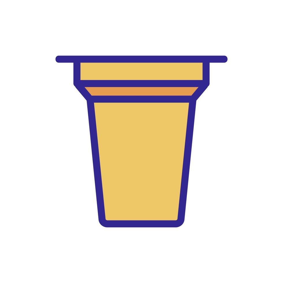 useful yogurt icon vector outline illustration