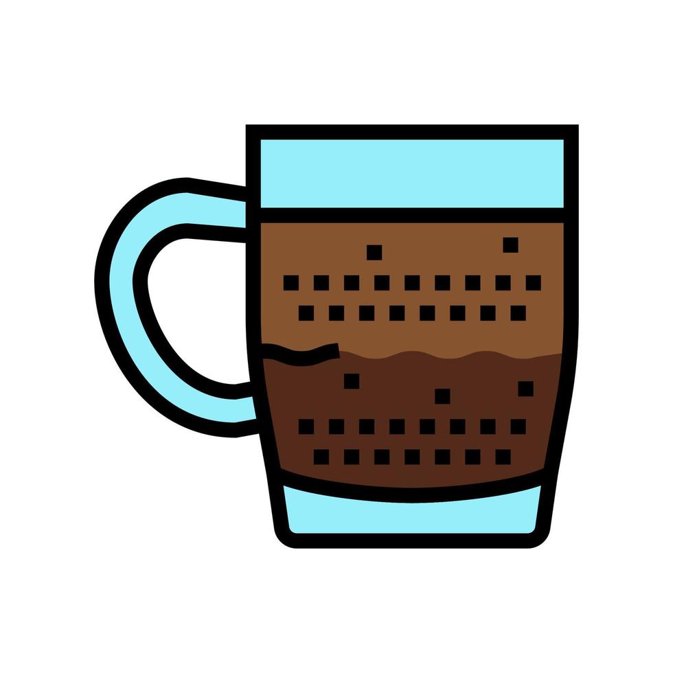 doppio coffee color icon vector illustration