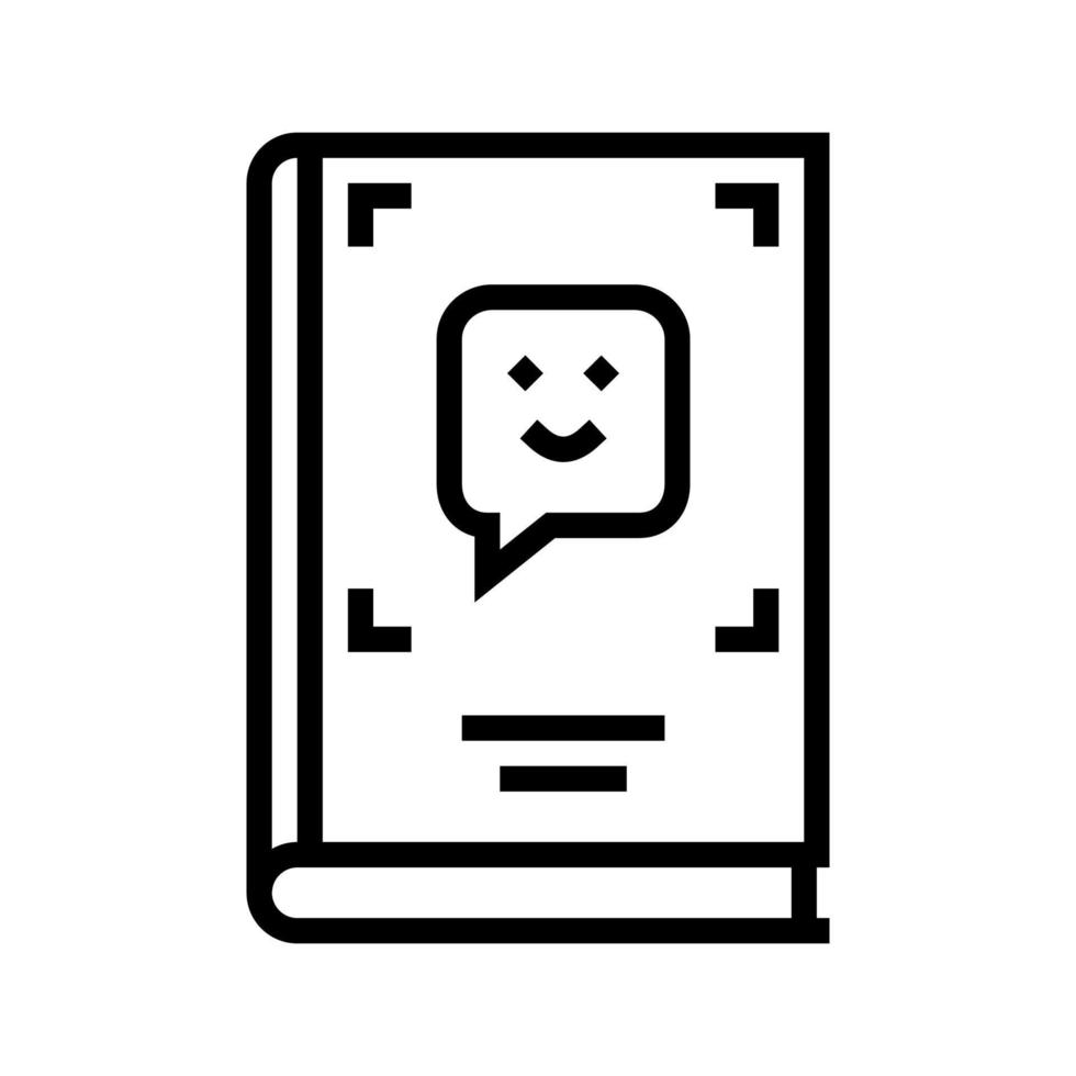 humor genre line icon vector illustration