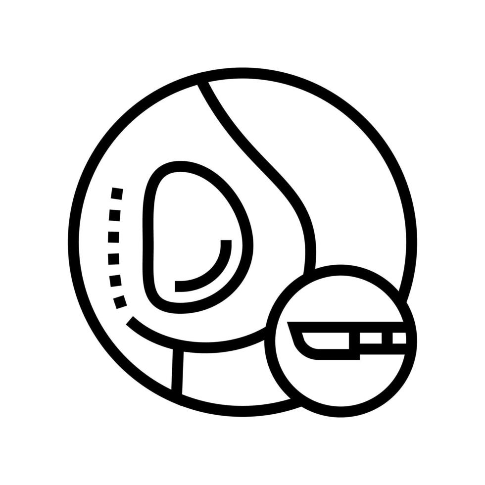 implant surgery line icon vector illustration