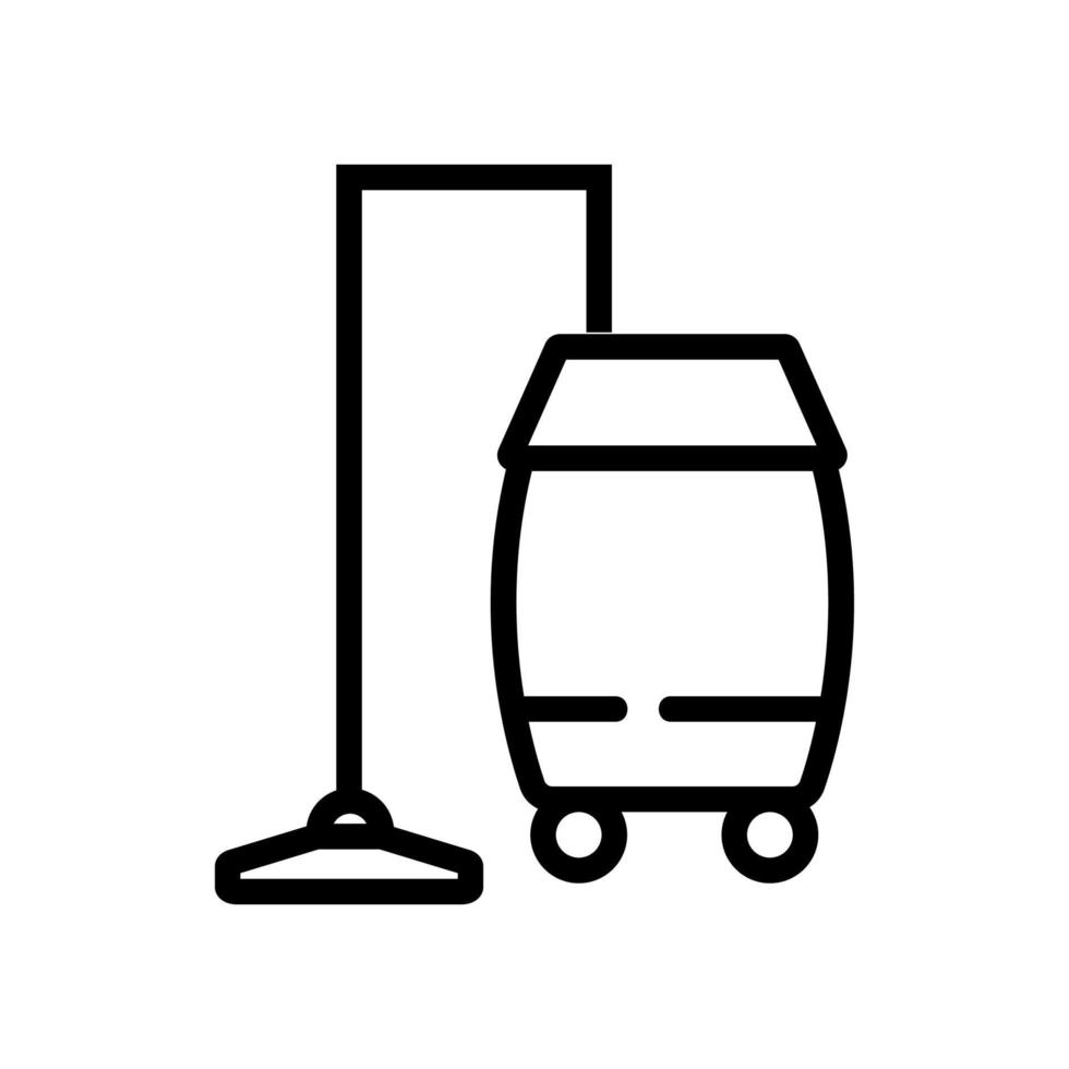 wet vacuum cleaner professional clean tool icon vector outline illustration