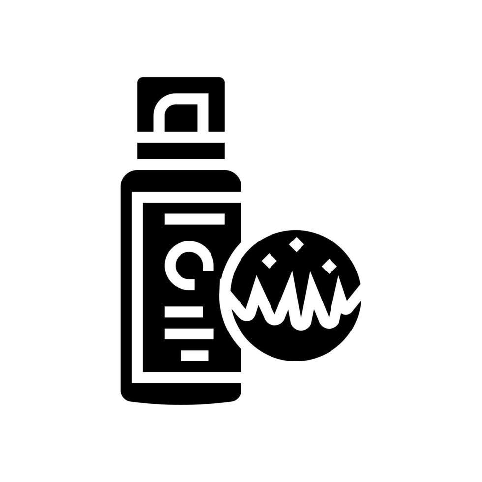 spray for animal wool glyph icon vector illustration