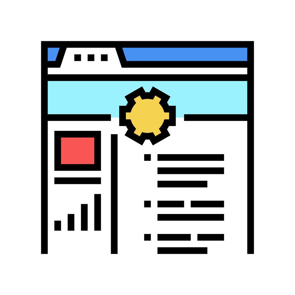 internal services color icon vector illustration
