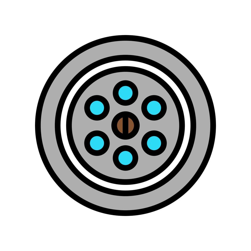 sink drainage hole color icon vector illustration