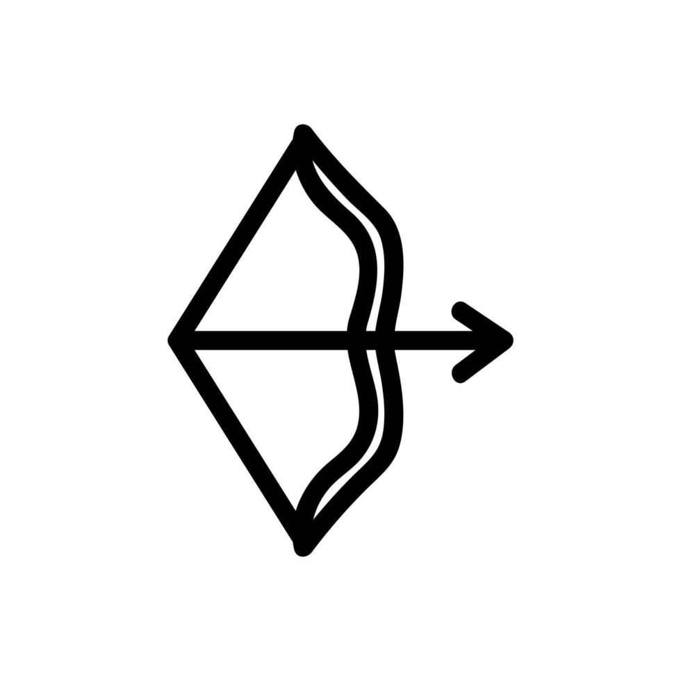 Arrow icon vector. Isolated contour symbol illustration vector
