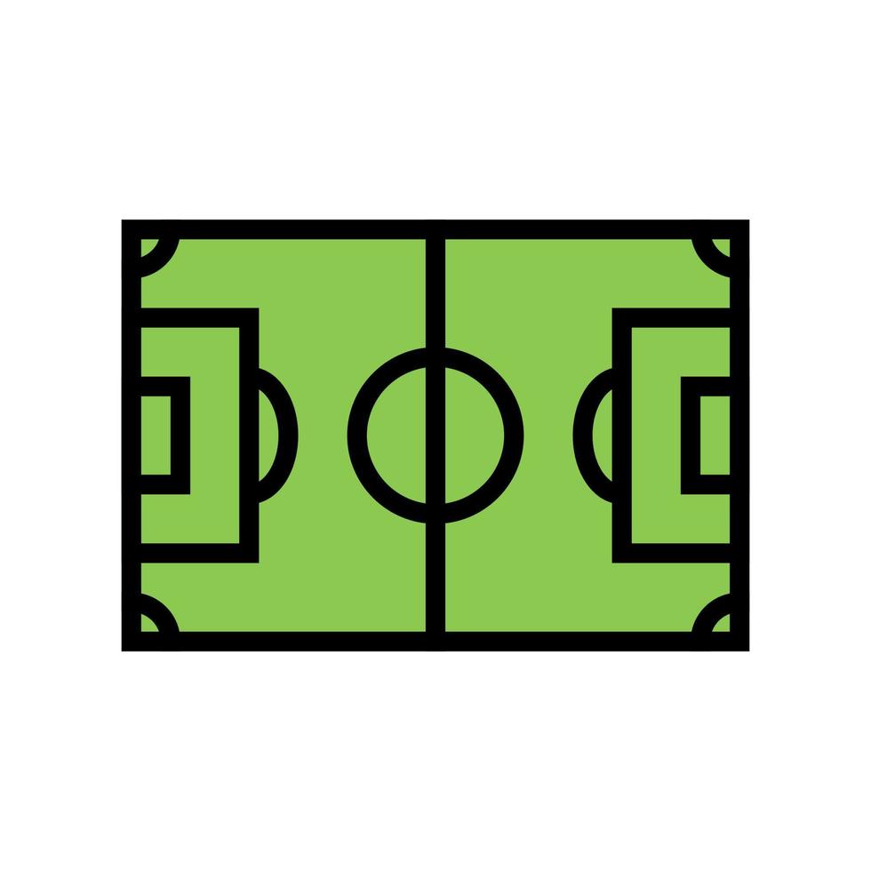 field soccer color icon vector illustration