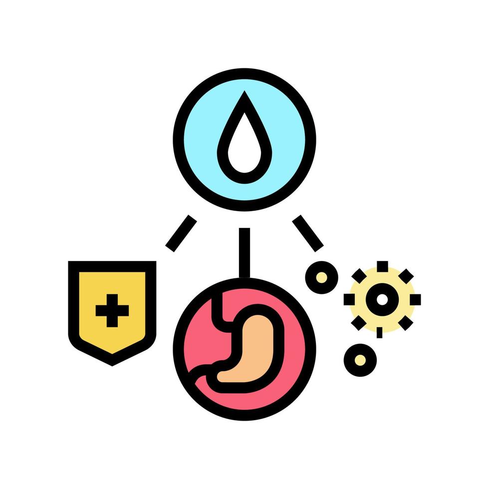 health benefits of breast milk color icon vector illustration