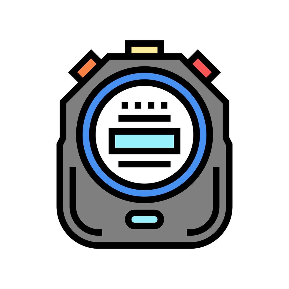 cronómetro dispositivo color icono vector ilustración