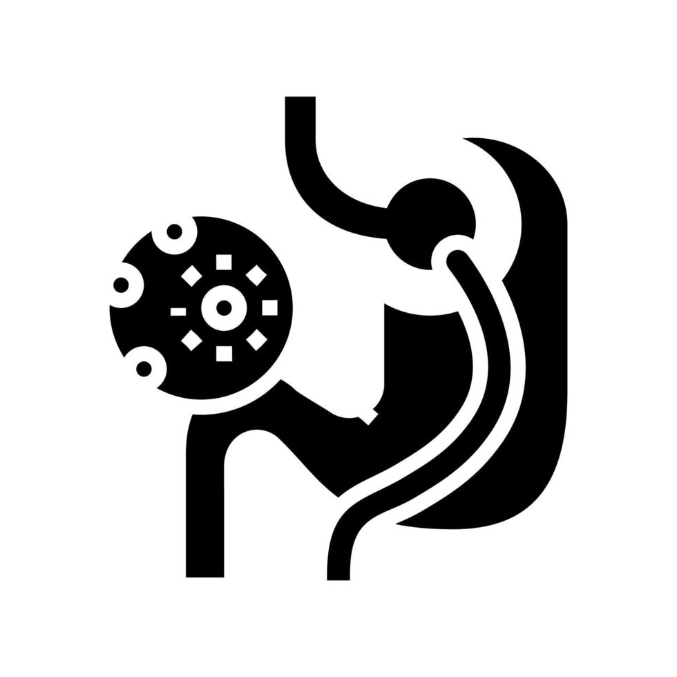 ilustración de vector de icono de línea bariátrica de infección