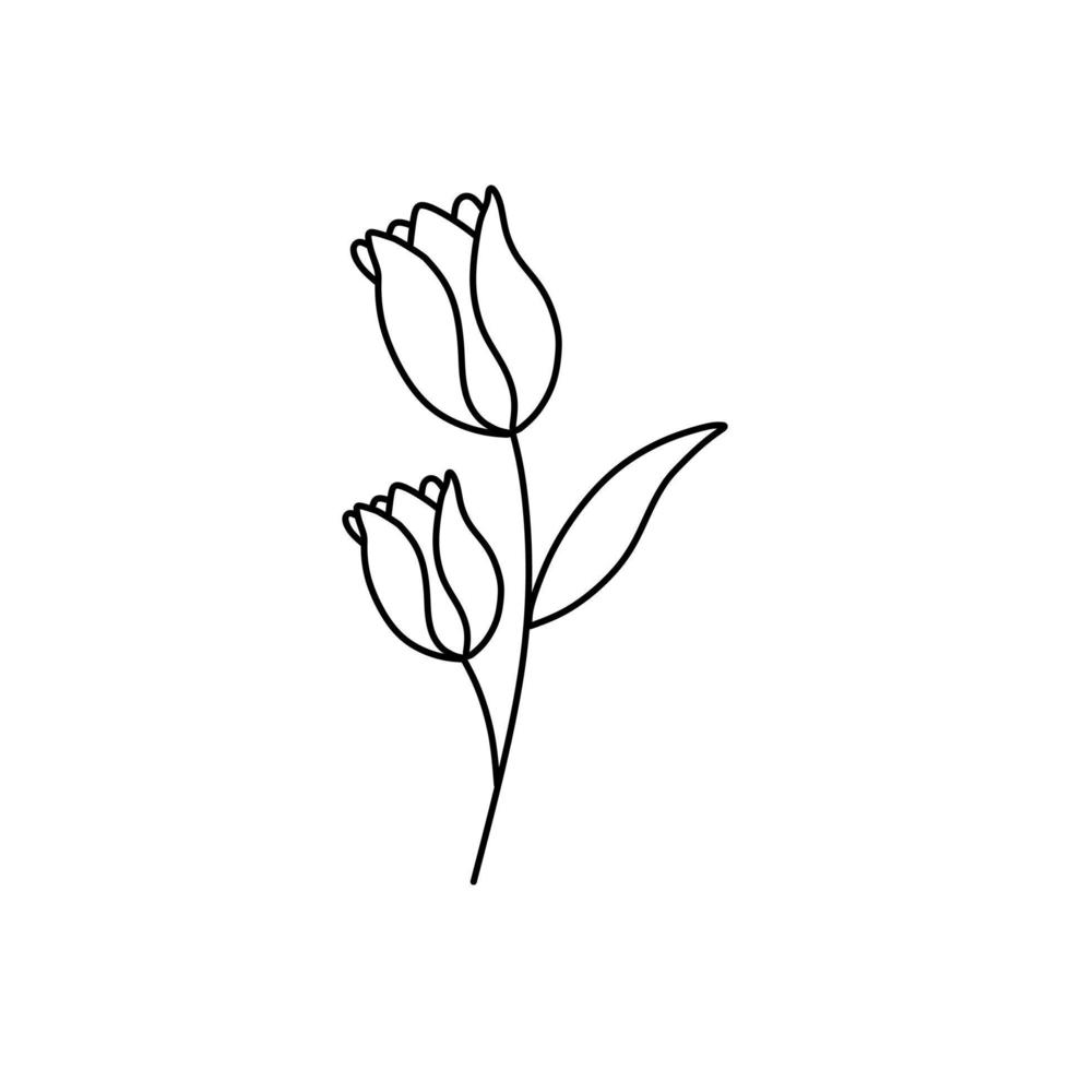 one flower line art. abstract modern or minimal. perfect for home decor ...