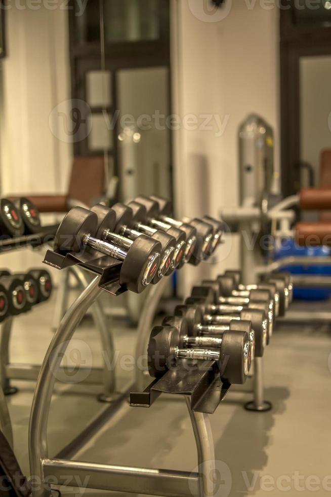 Dumbbell in the gym photo