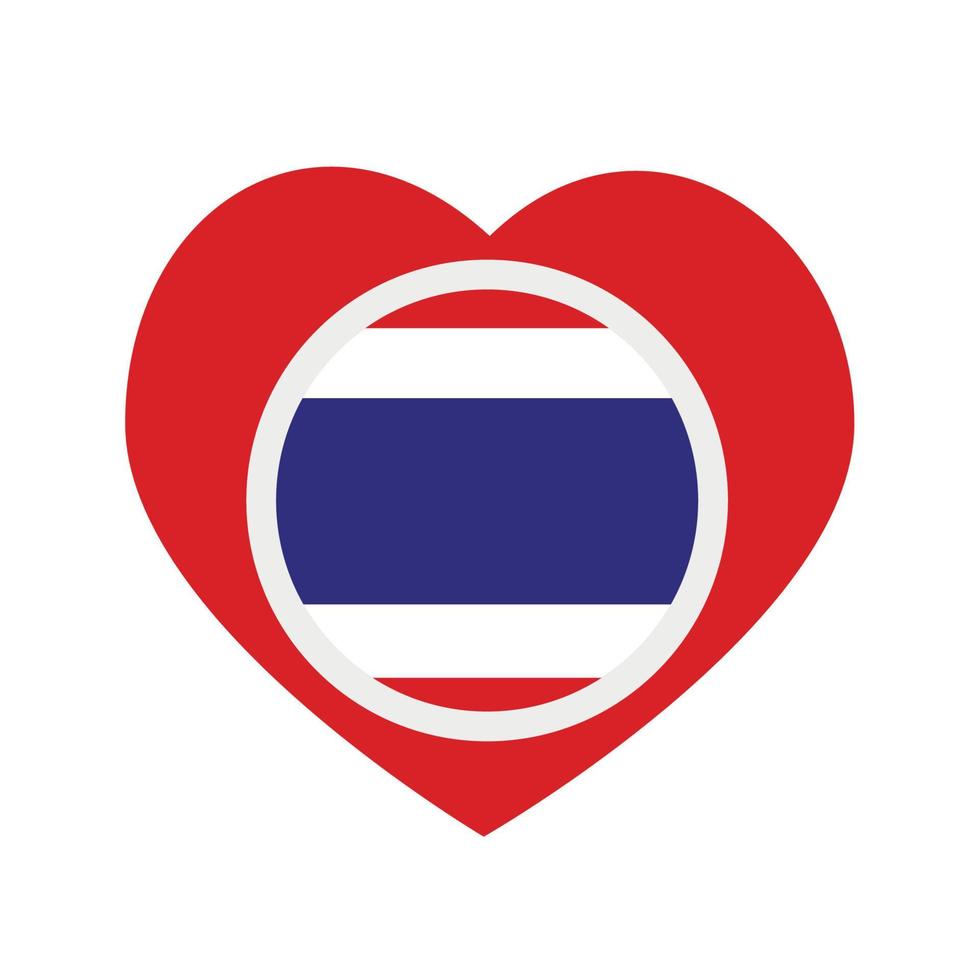 icono de vector, corazón rojo con la bandera nacional de los países bajos. vector