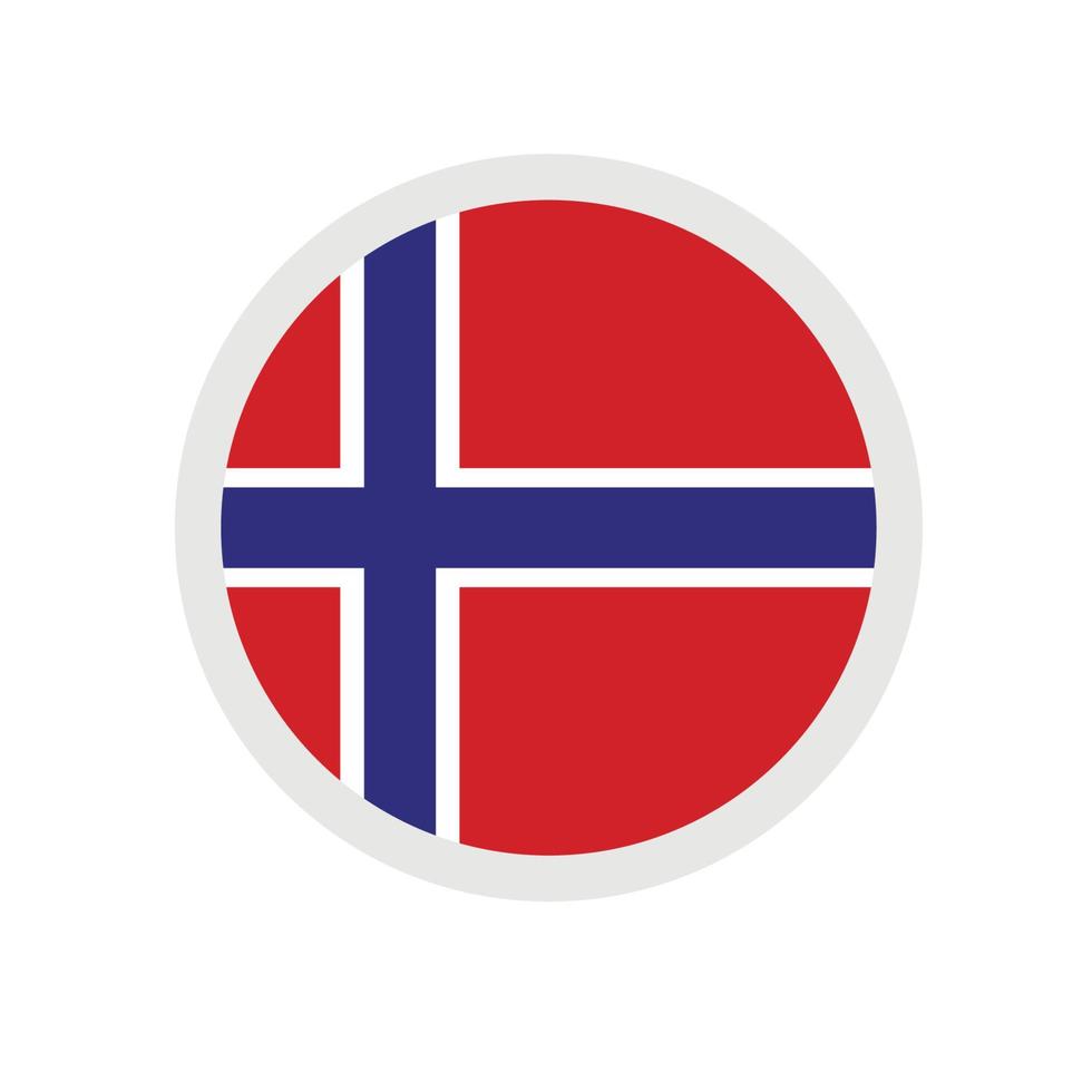 Round vector icon, national flag of the country .