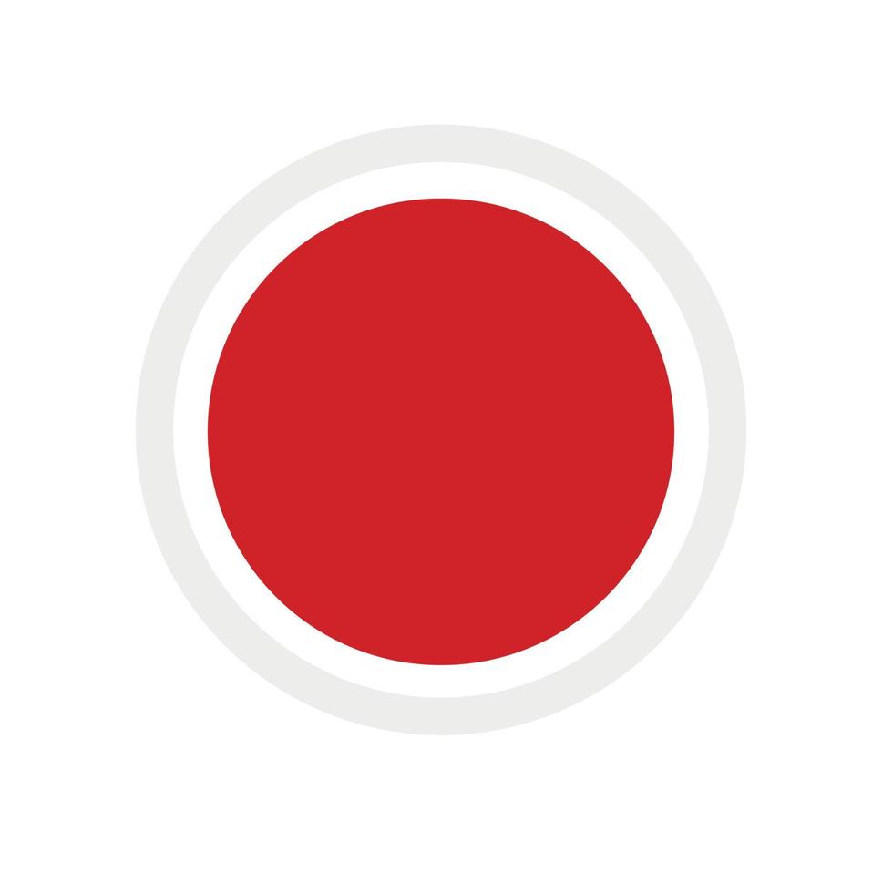 Round vector icon, national flag of the country .